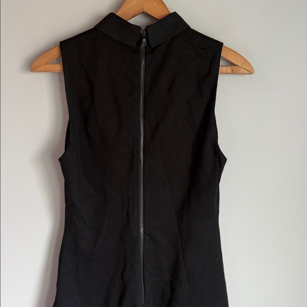 NEW Alice and Olivia Collared Pleated Drop Waist Dress 4 - Picture 6 of 14